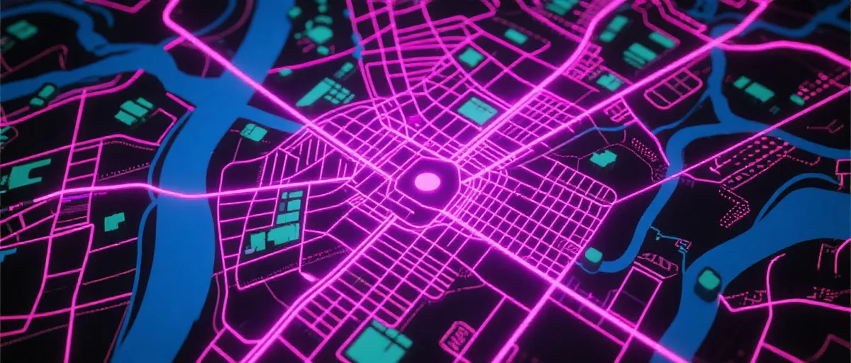 Office location illustration